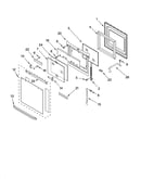 Oven door parts