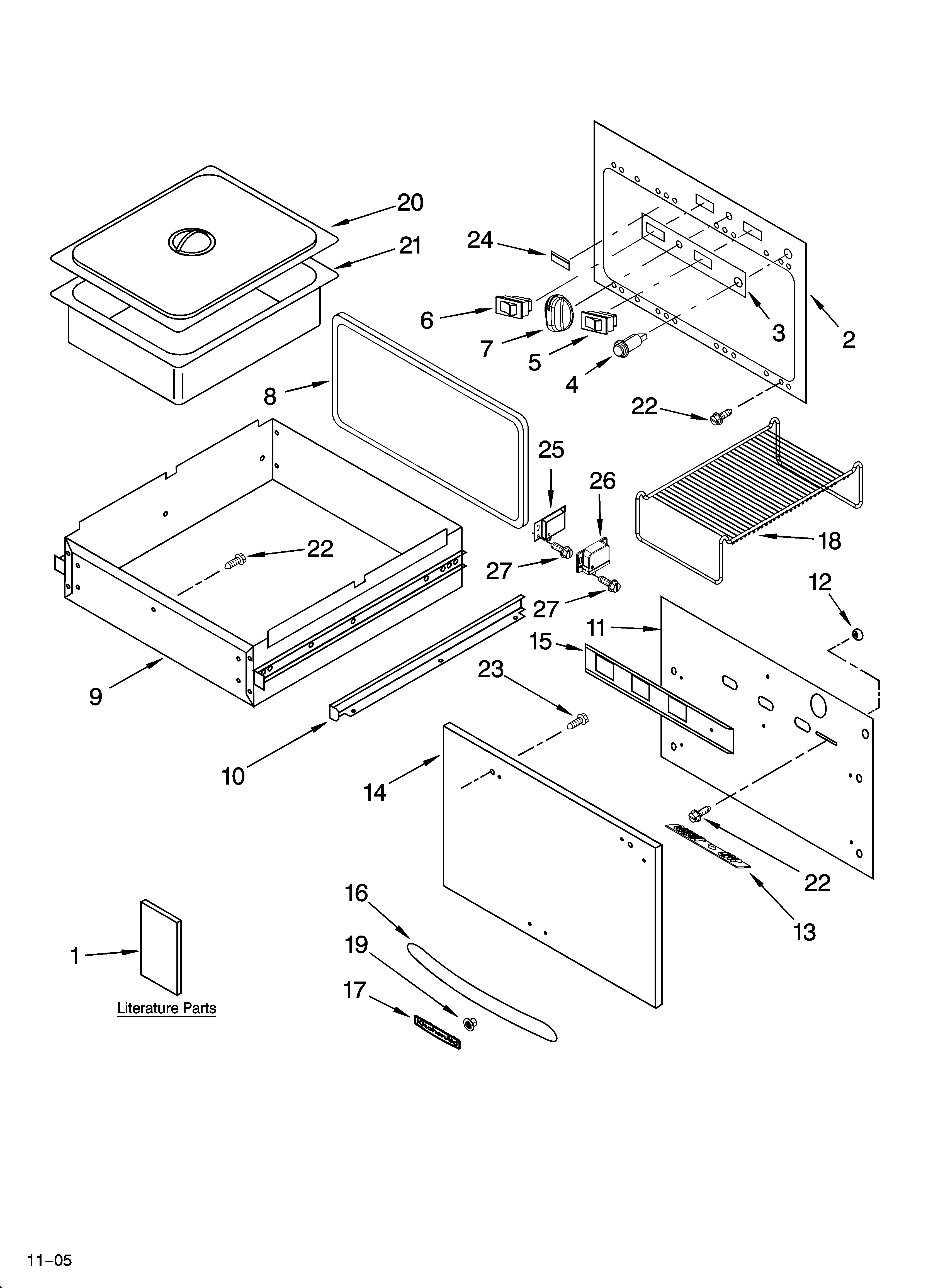 CONTROL, DOOR AND DRAWER PARTS