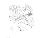 KitchenAid KEWD175HSS06 control, door and drawer parts diagram