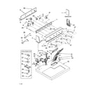 KitchenAid KEYS750LQ2 top and console parts diagram