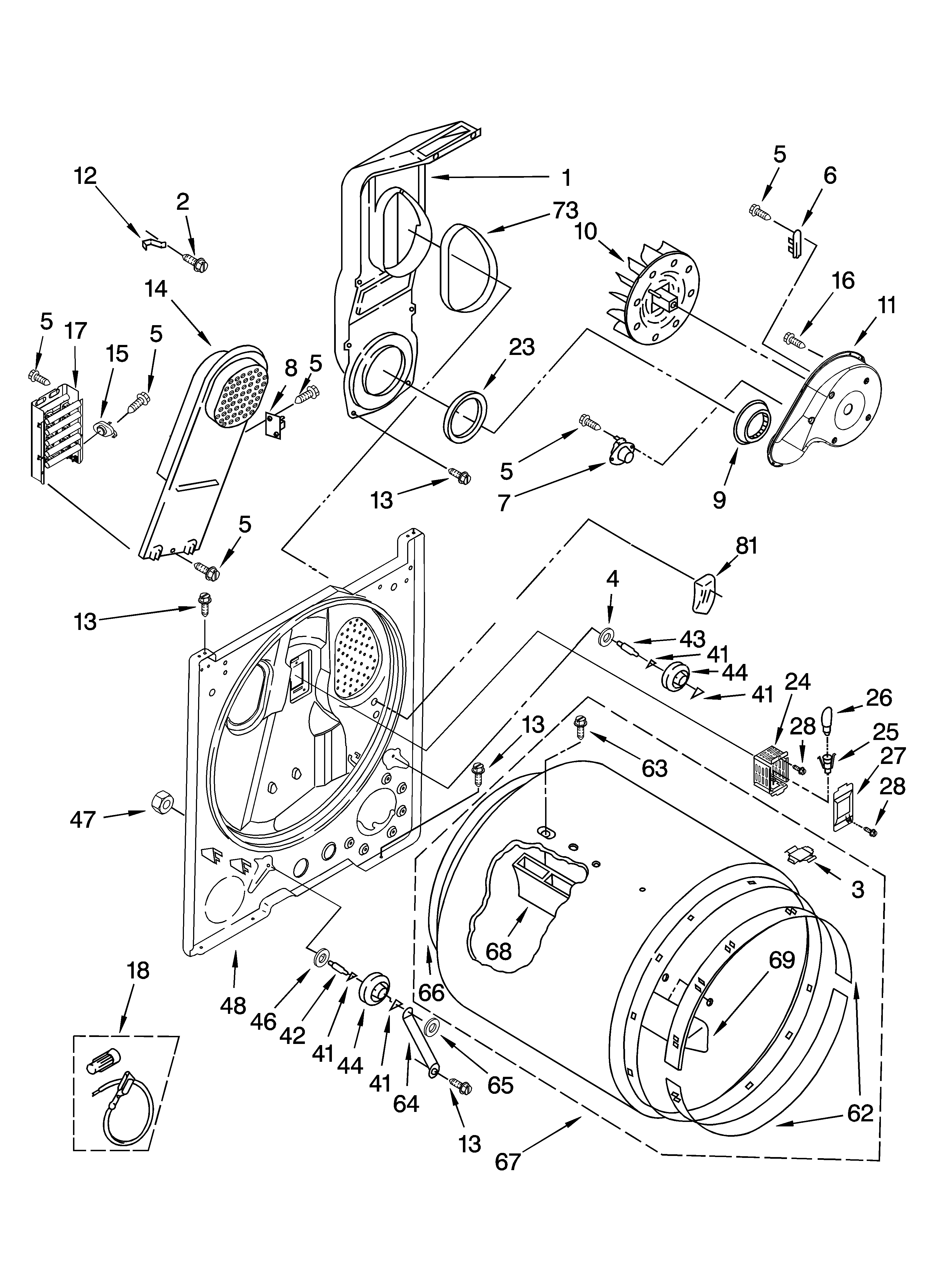 Bulkhead parts, optional parts (not included)