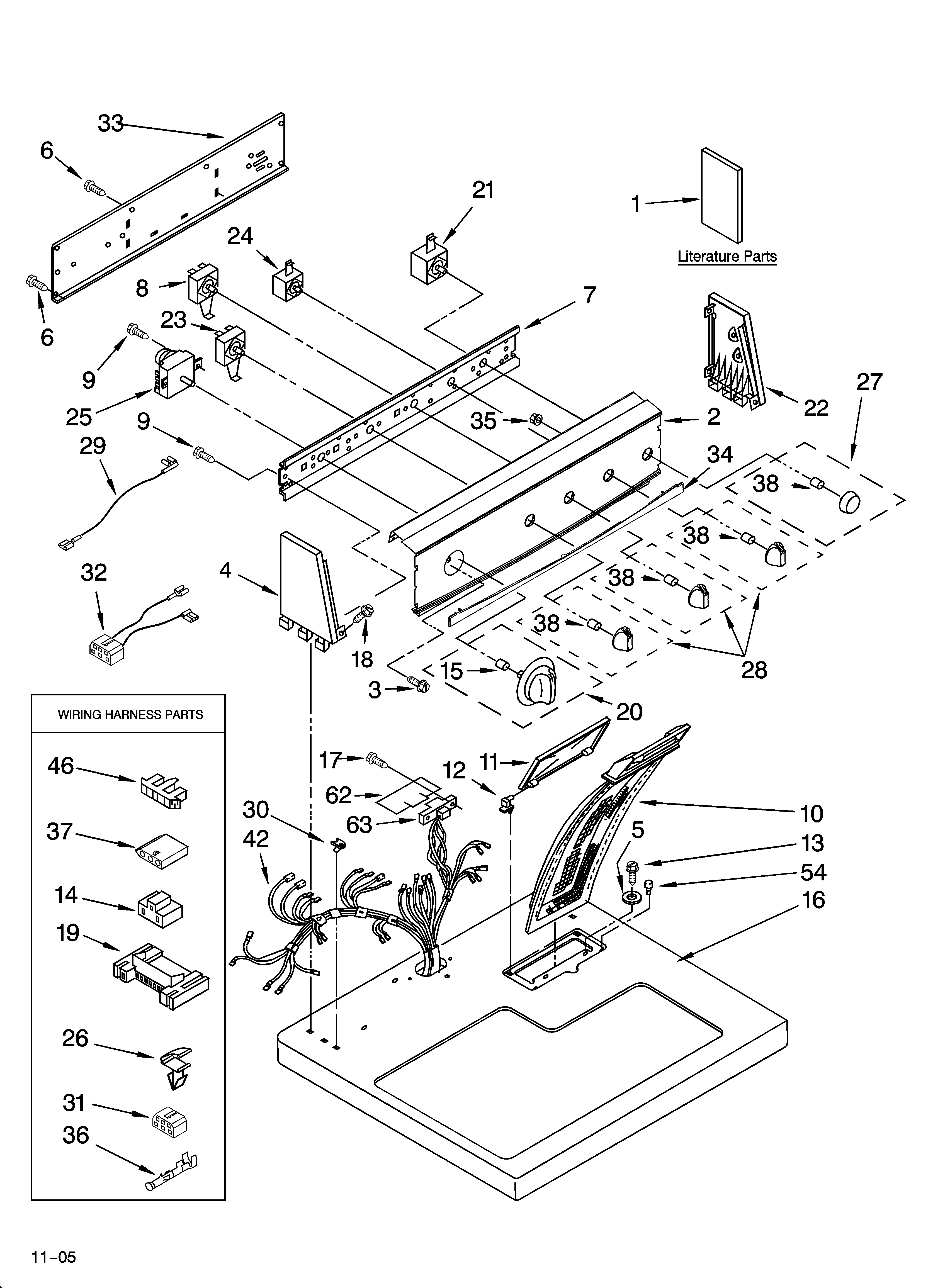 Top and console parts