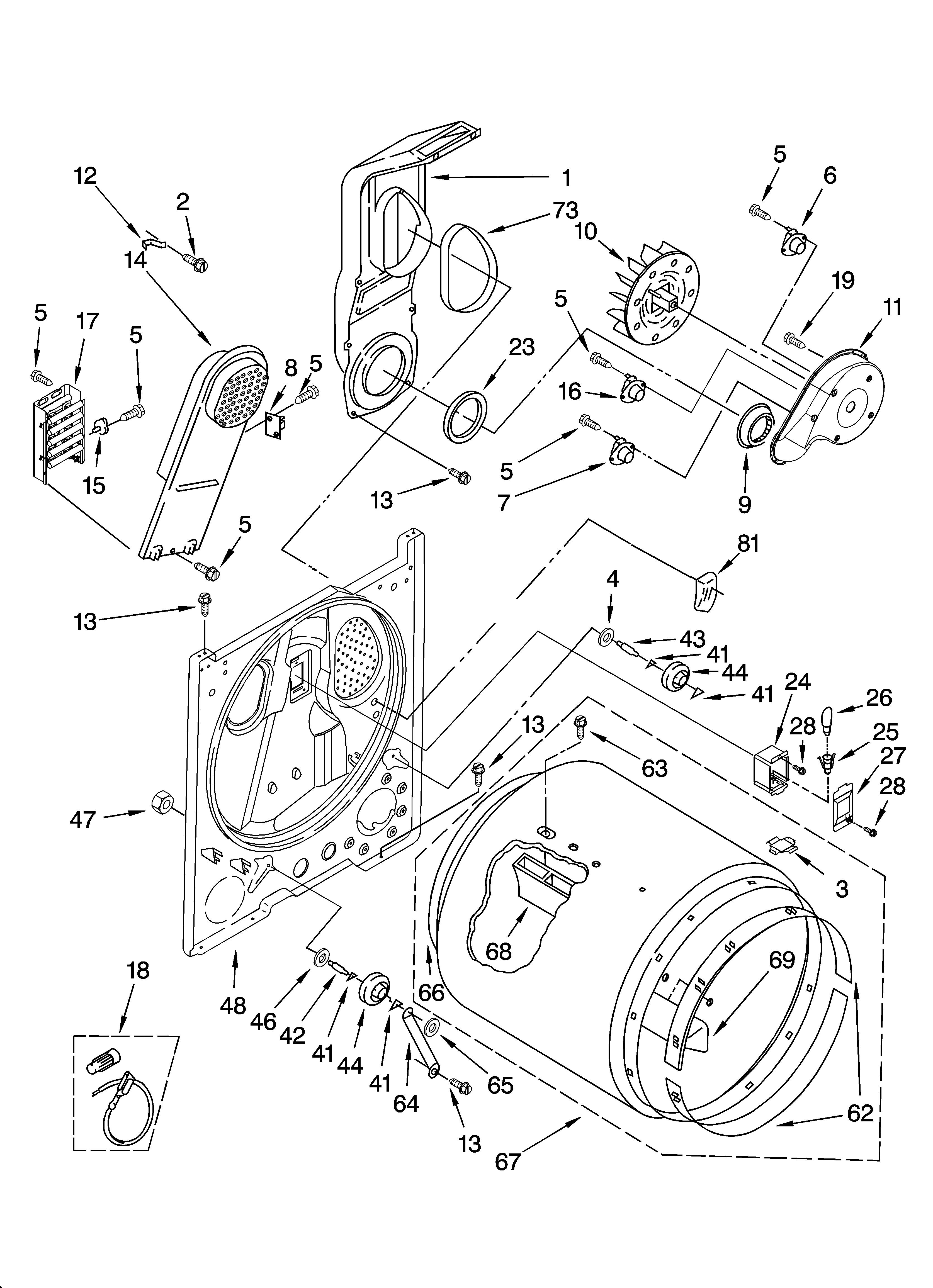 Bulkhead parts, optional parts (not included)