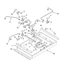 Burner box, gas valves, and switches, optional parts