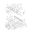 KitchenAid KGCP482KSS04 burner box, gas valves, and switches, optional parts diagram