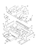 Burner box, gas valves, and switches, optional parts