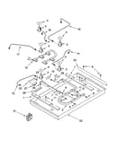 Burner box, gas valves, and switches, optional parts