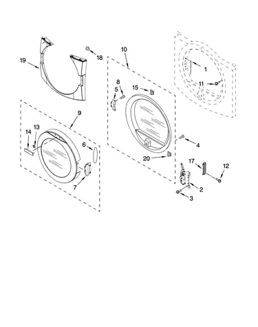 Door parts, optional parts (not included)
