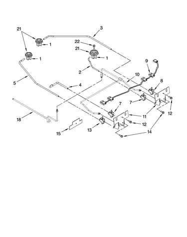 Cooktop burner parts