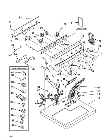 Top and console parts