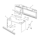 Cabinet and installation parts