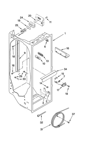 Refrigerator liner parts
