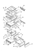 Refrigerator shelf parts