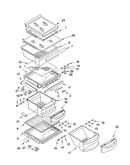 Refrigerator shelf parts