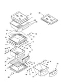Refrigerator shelf parts