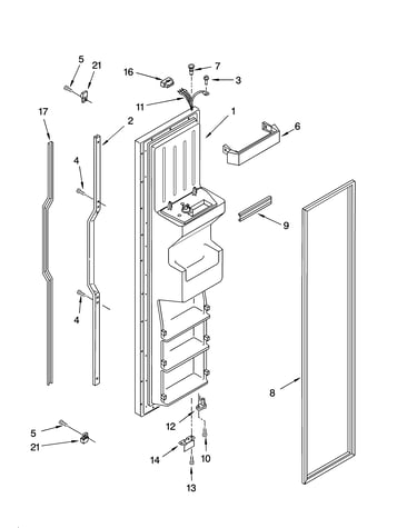 Freezer door parts