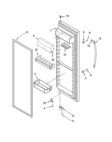 Refrigerator door parts