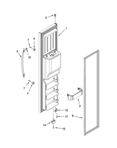 Freezer door parts