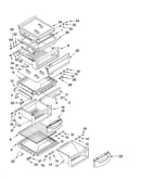 Refrigerator shelf parts