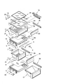 Refrigerator shelf parts