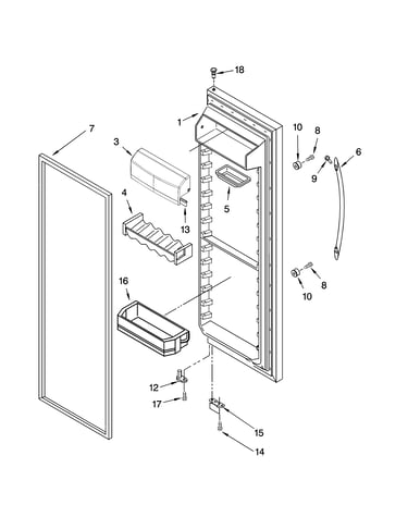 Refrigerator door parts