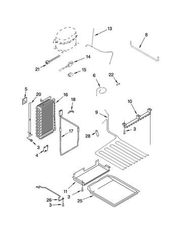Lower unit and tube parts
