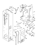 Freezer liner and air flow parts