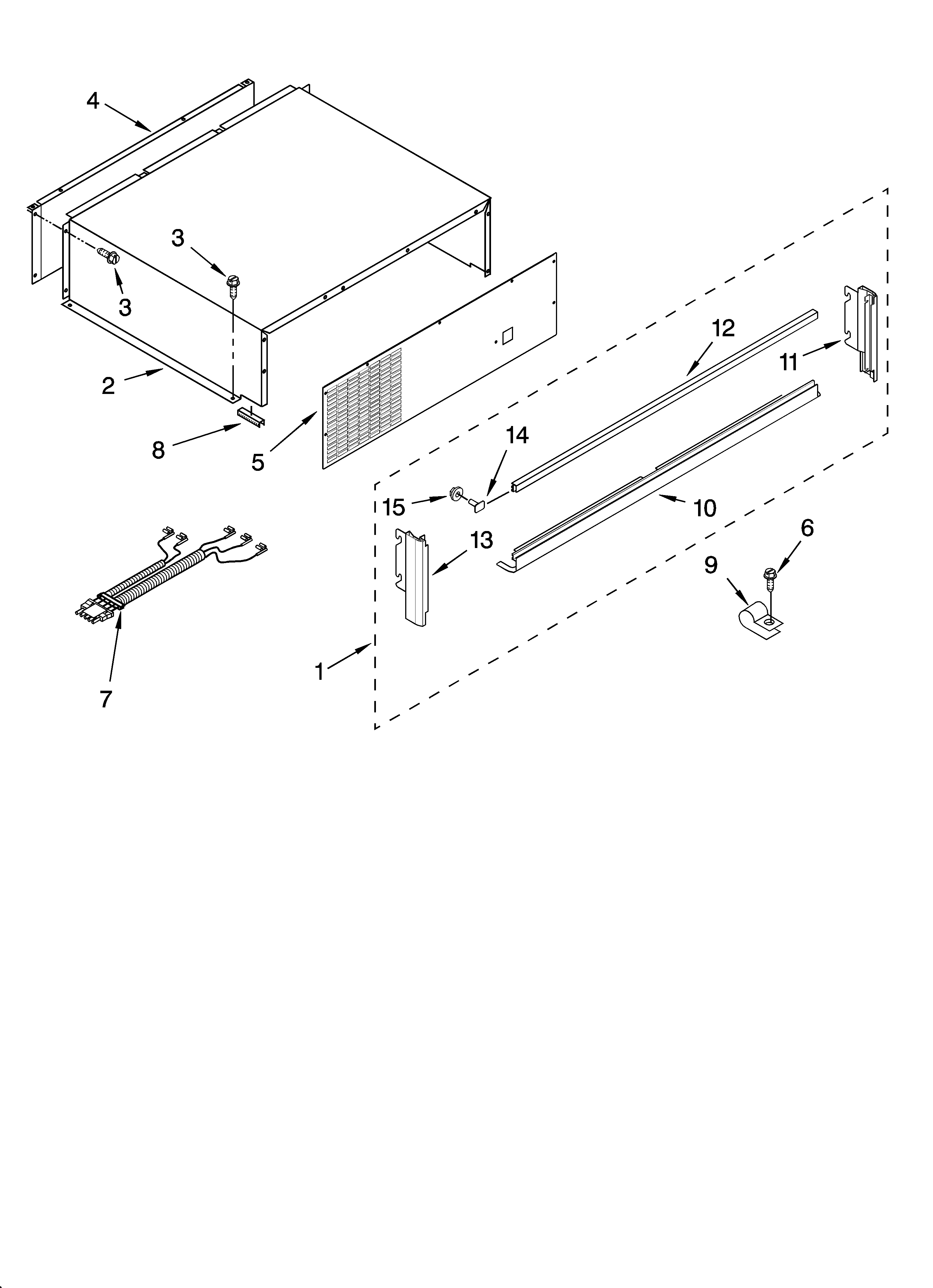 Top grille and unit cover parts