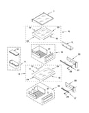 Refrigerator shelf parts