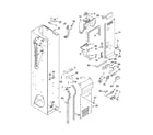 KitchenAid KSSO36FMX02 freezer liner and air flow parts diagram