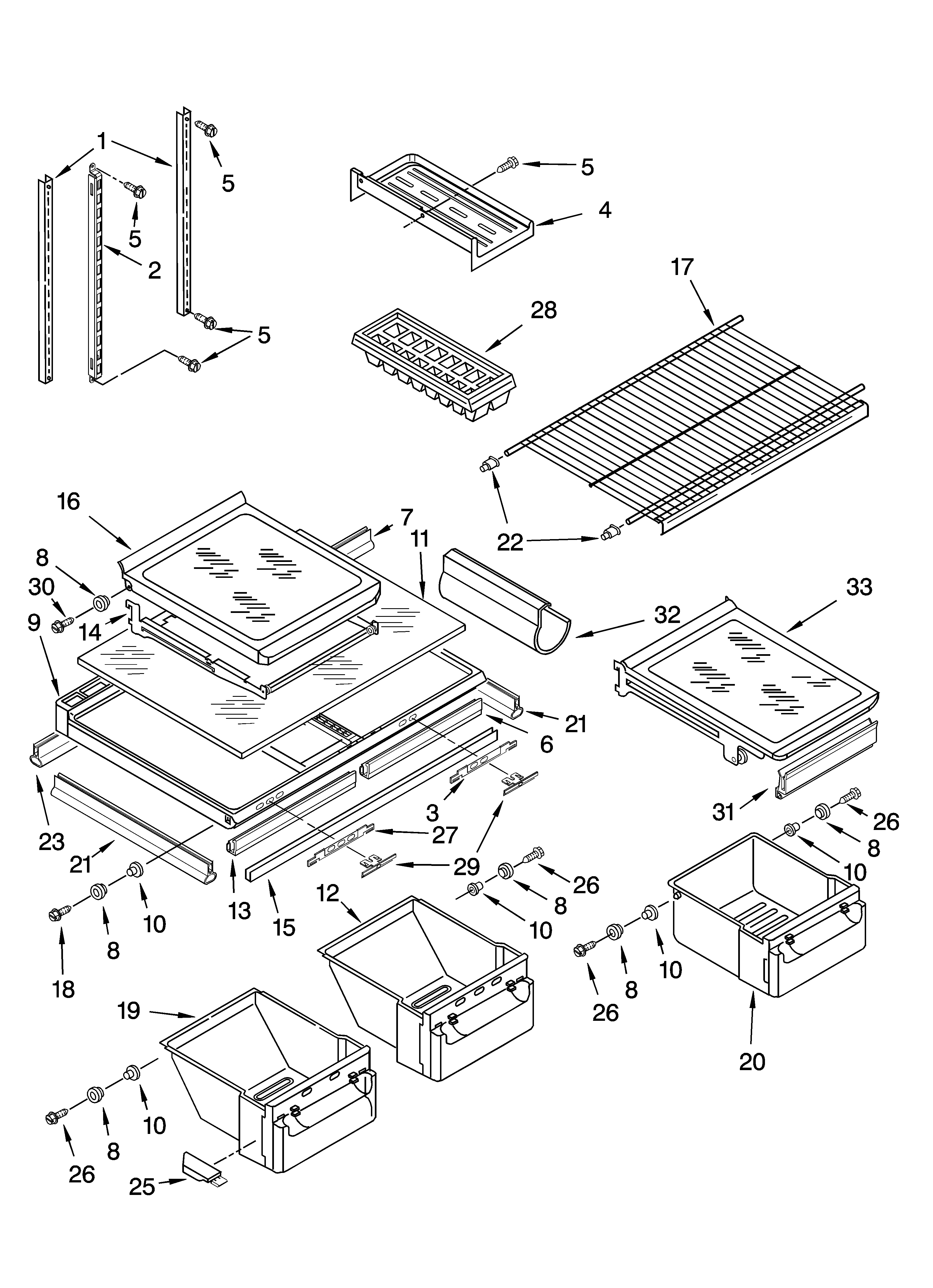 Shelf parts