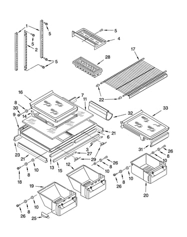 Shelf parts