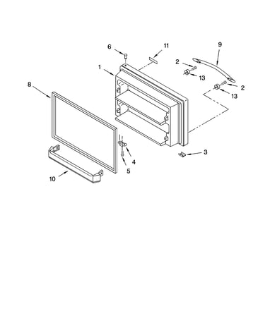 Freezer door parts