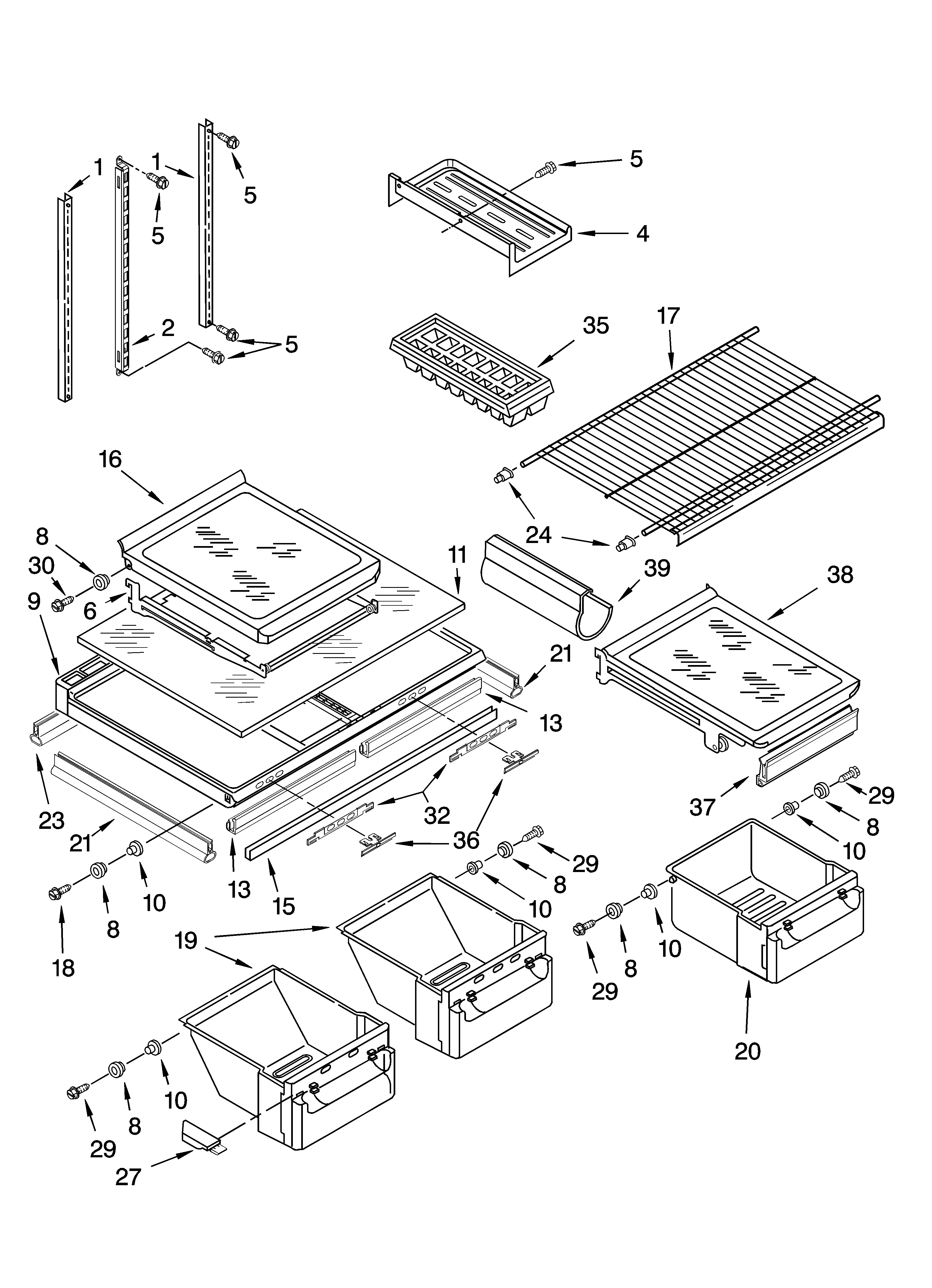 Shelf parts