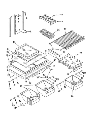 Shelf parts