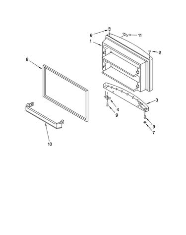 Freezer door parts, optional parts