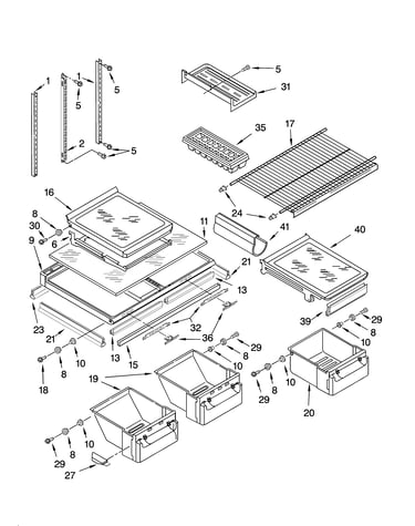 Shelf parts