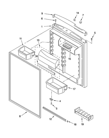 Refrigerator door parts