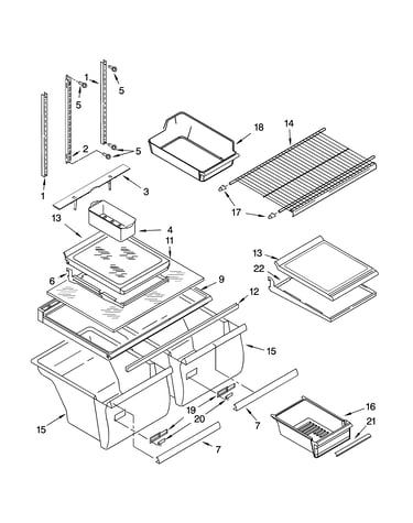 Shelf parts