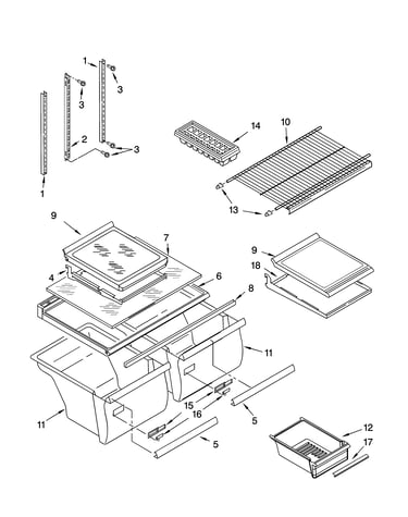 Shelf parts