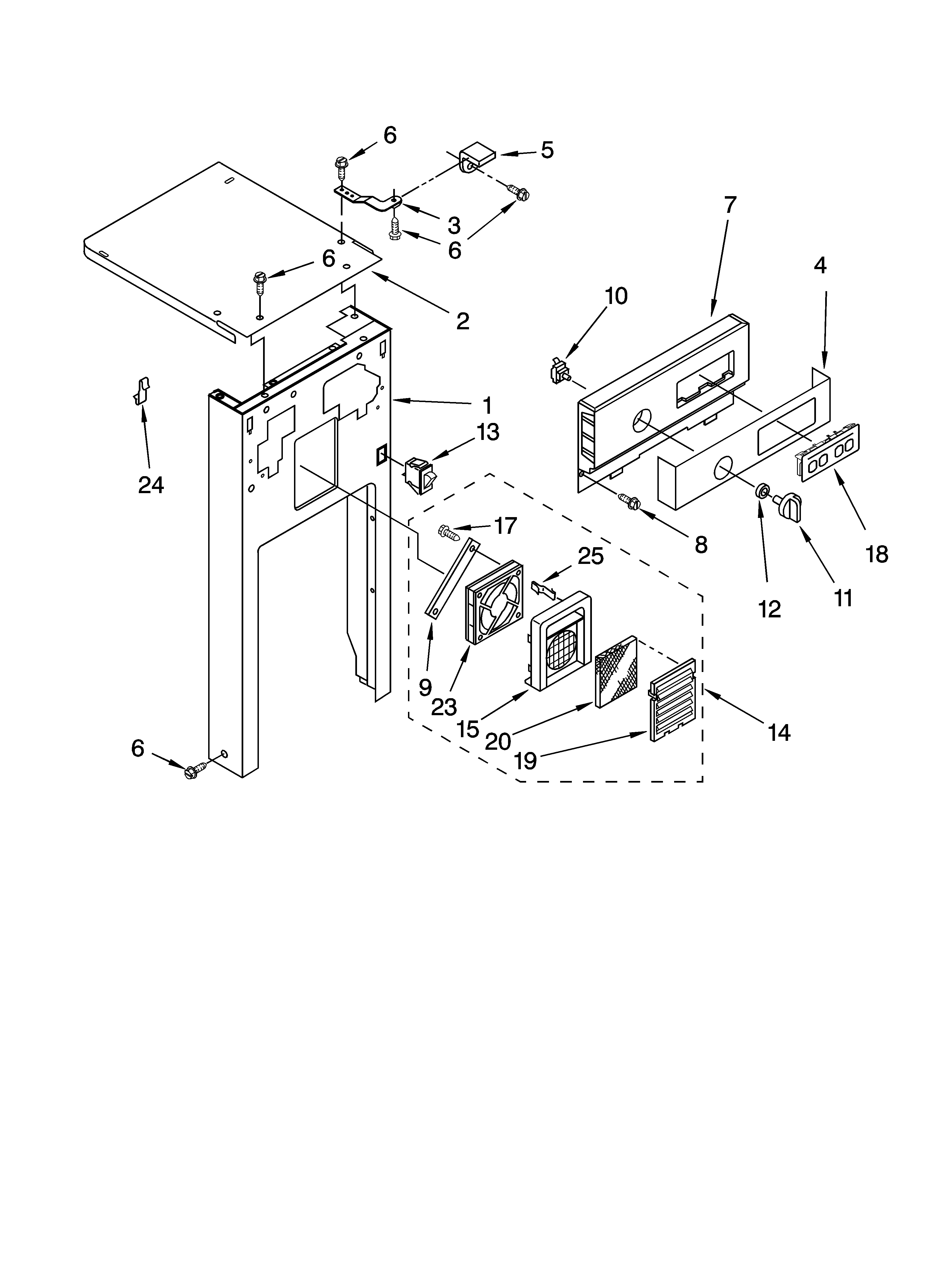 Panel and control parts