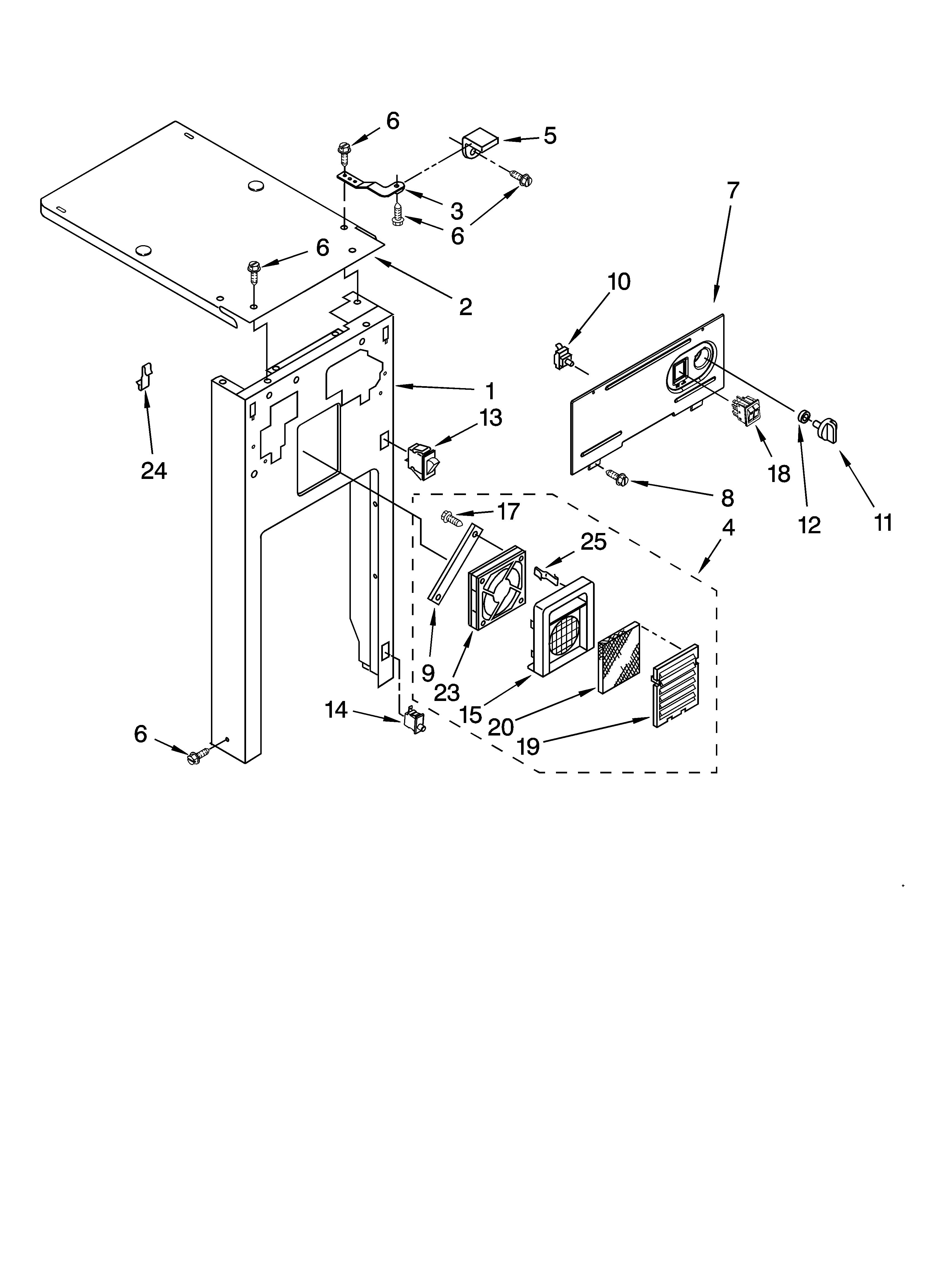 Panel and control parts