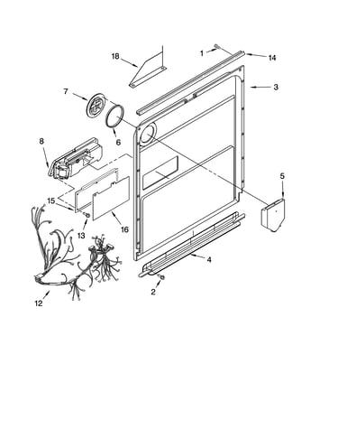 Door and latch parts