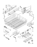 Upper rack and track parts