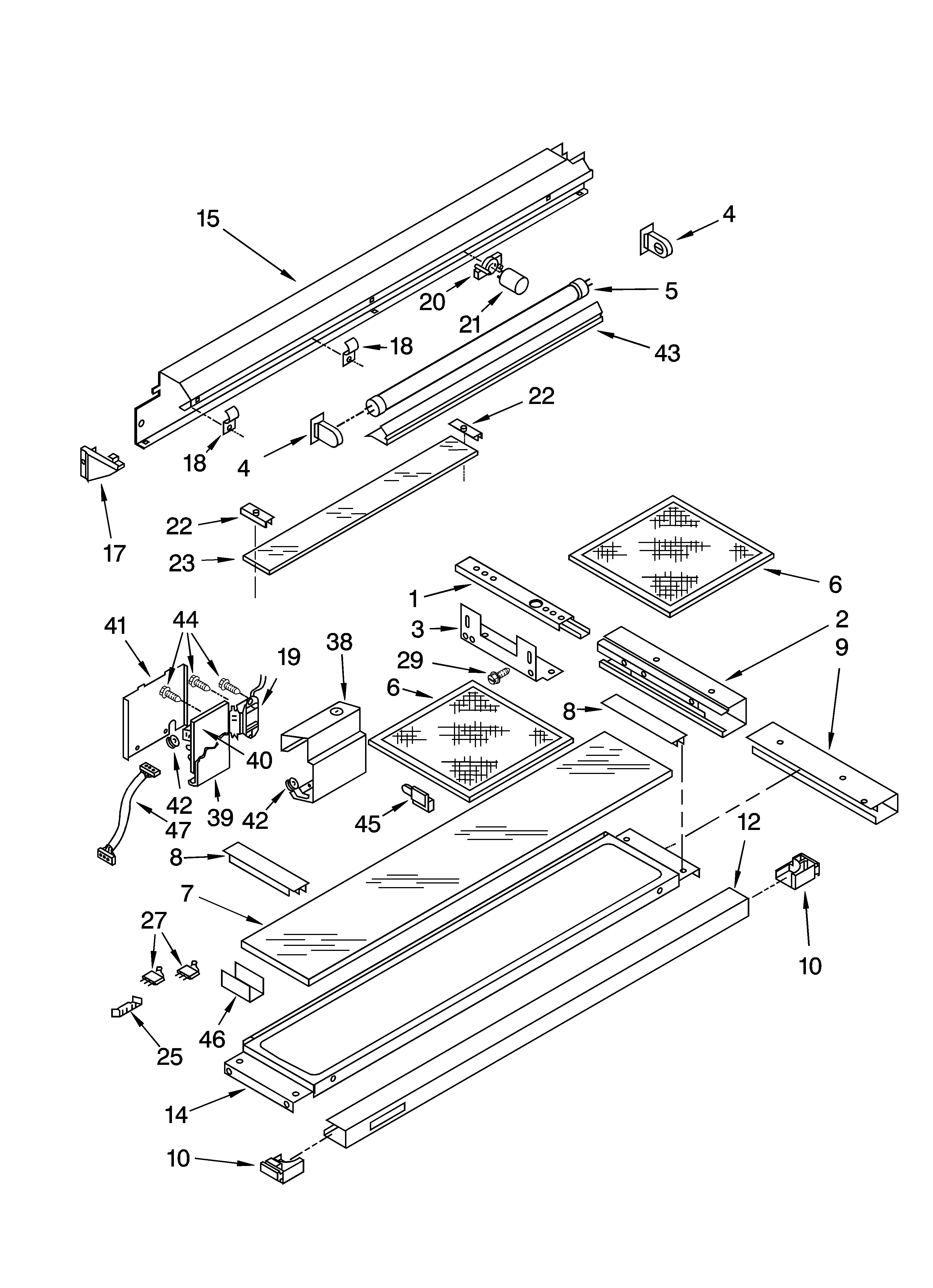 Door and control parts