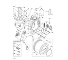 Whirlpool LDR3822PQ1 bulkhead parts diagram