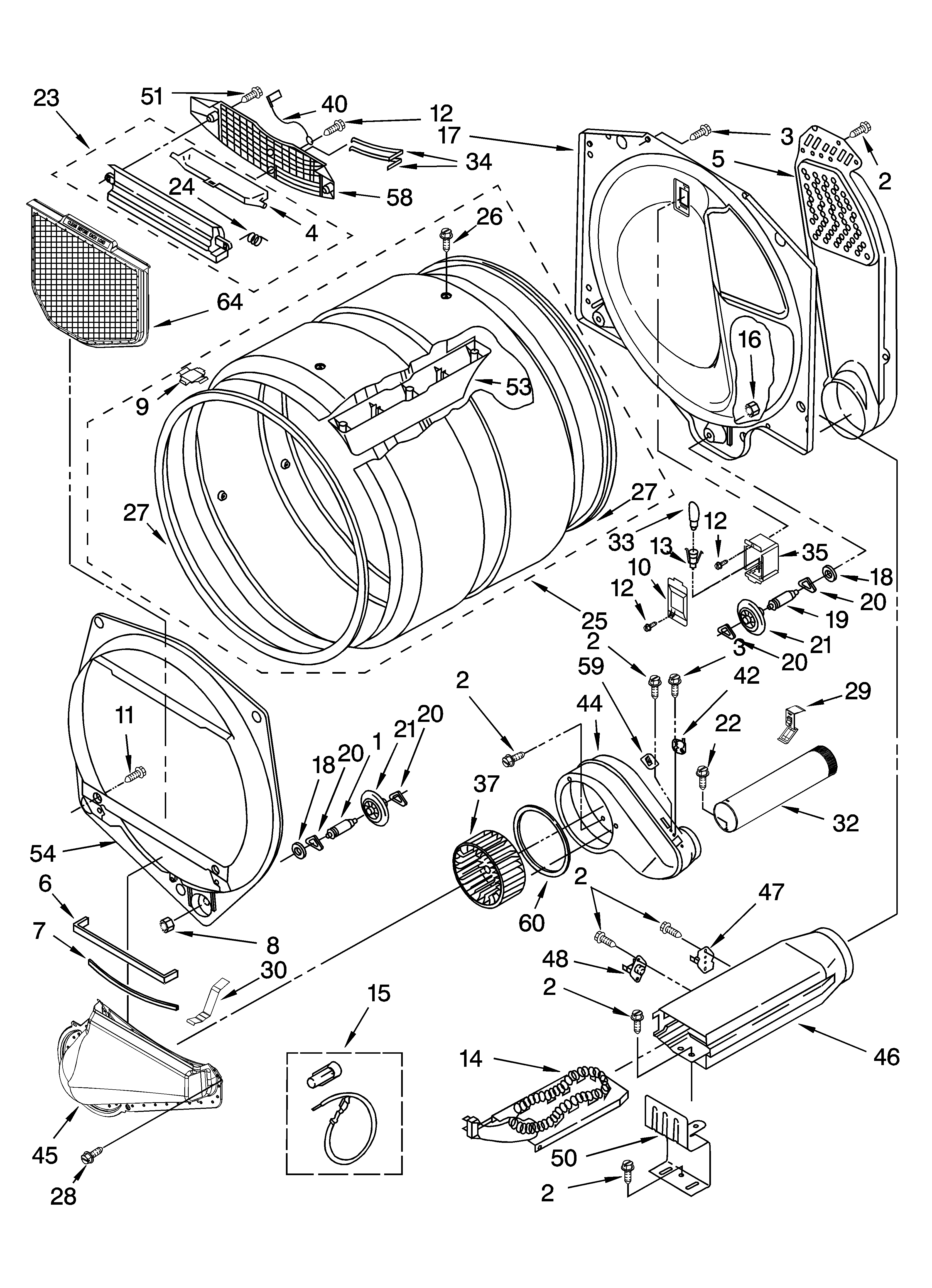 Bulkhead parts, optional parts (not included)