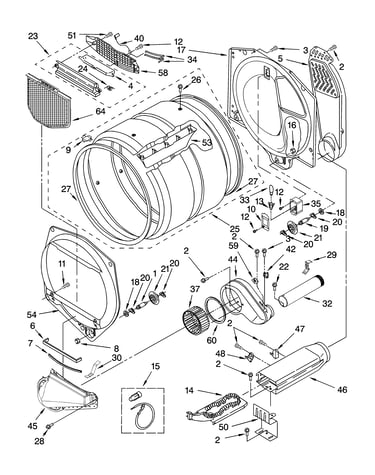 Bulkhead parts, optional parts (not included)