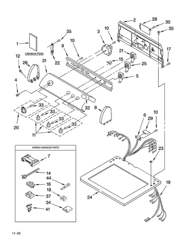 Top and console parts