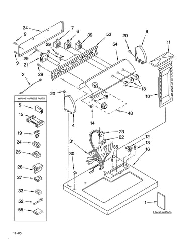 Top and console parts